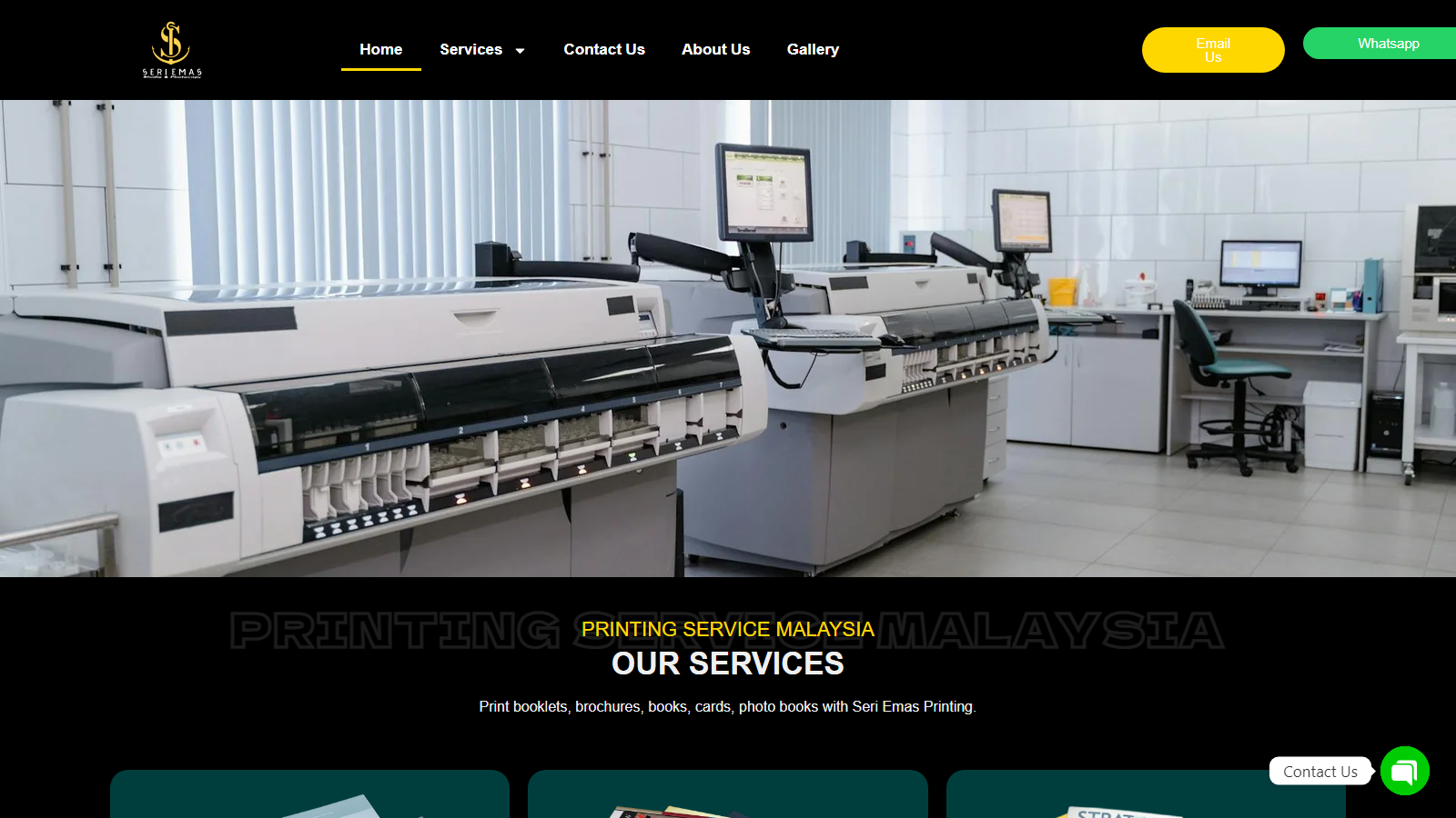 Seriemas Printing site preview still